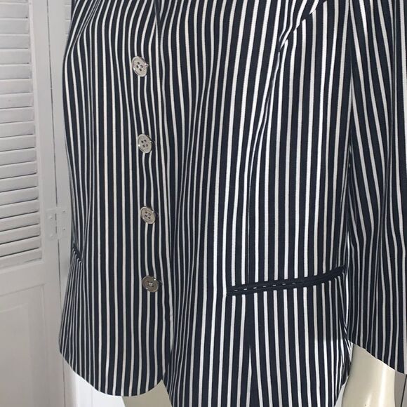 Chaps Striped Button Down Blazer Jacket 3X - Picture 10 of 12